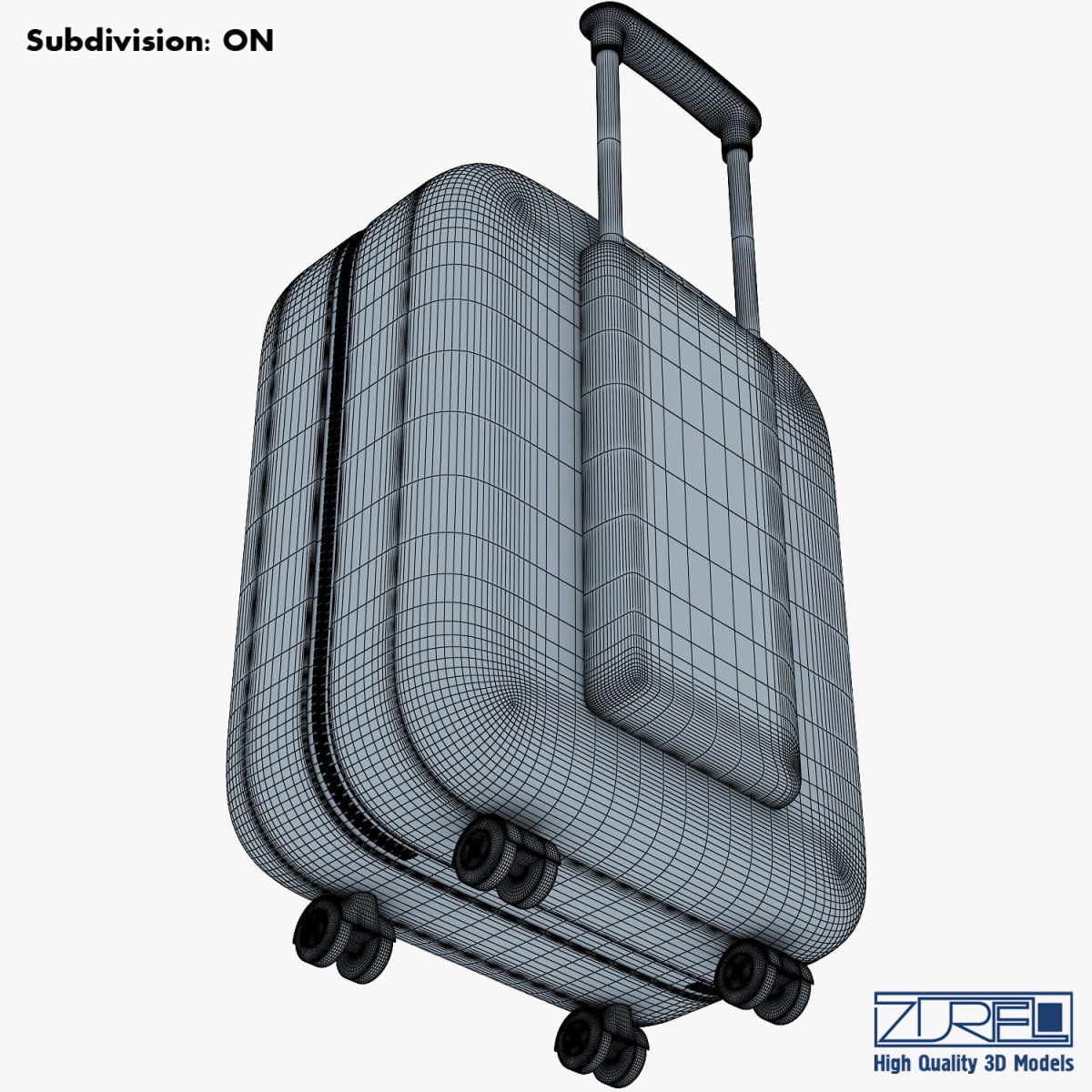 Suitcase black v 1 3D model_28