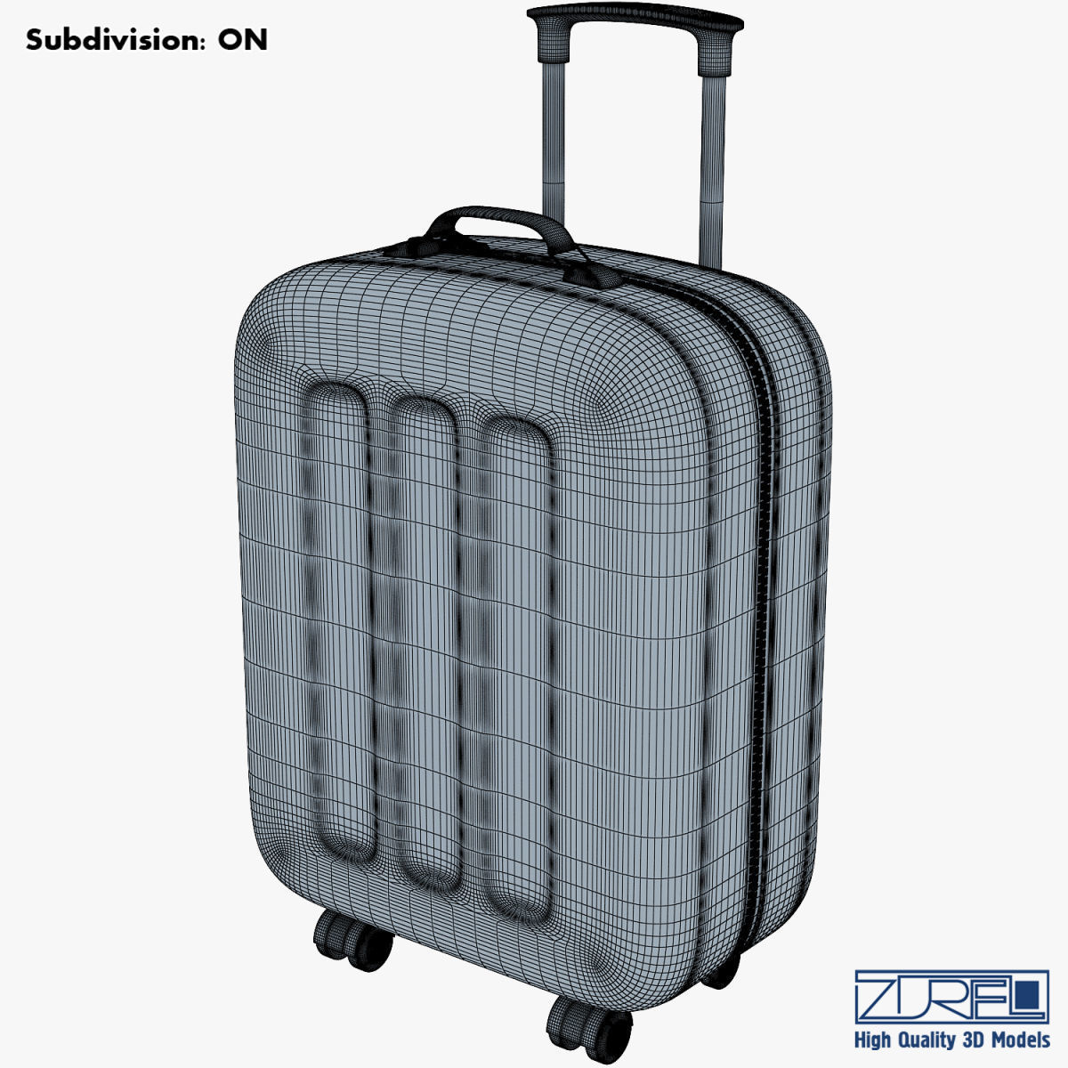 Suitcase black v 1 3D model_22