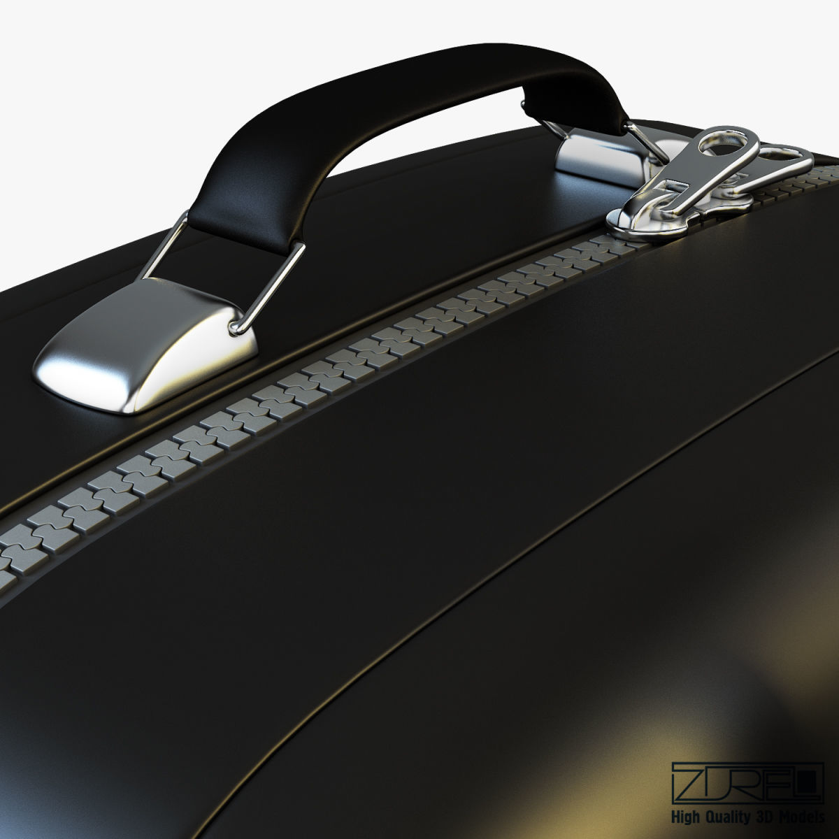 Suitcase black v 1 3D model_16