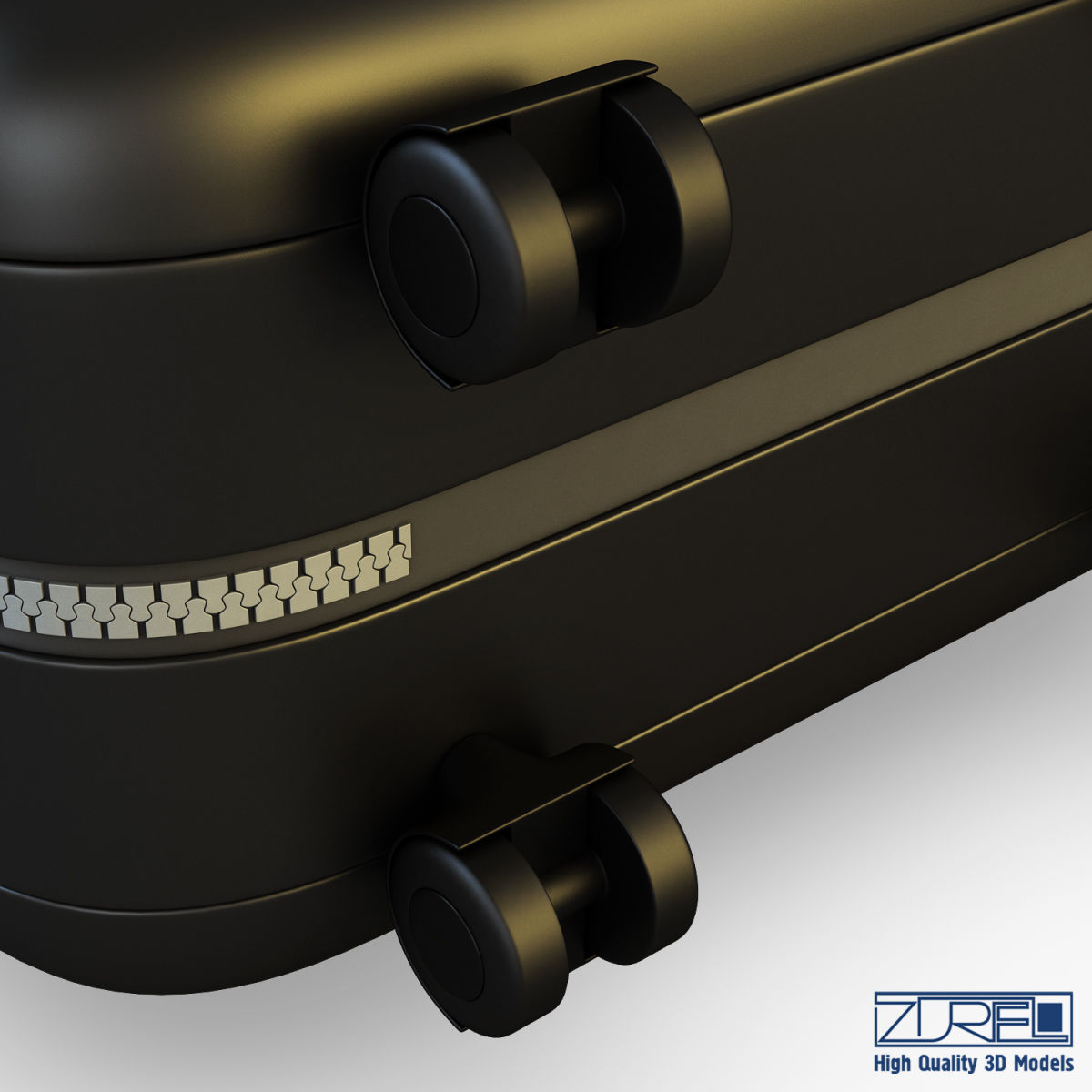 Suitcase black v 1 3D model_21