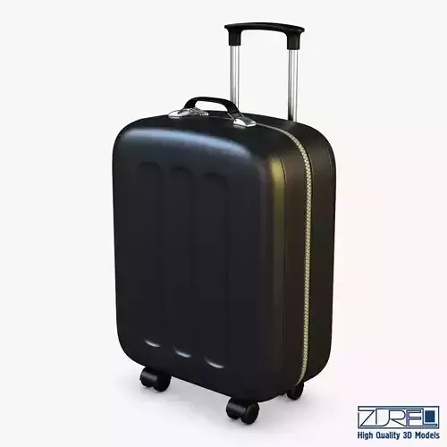 Suitcase black v 1 3D model