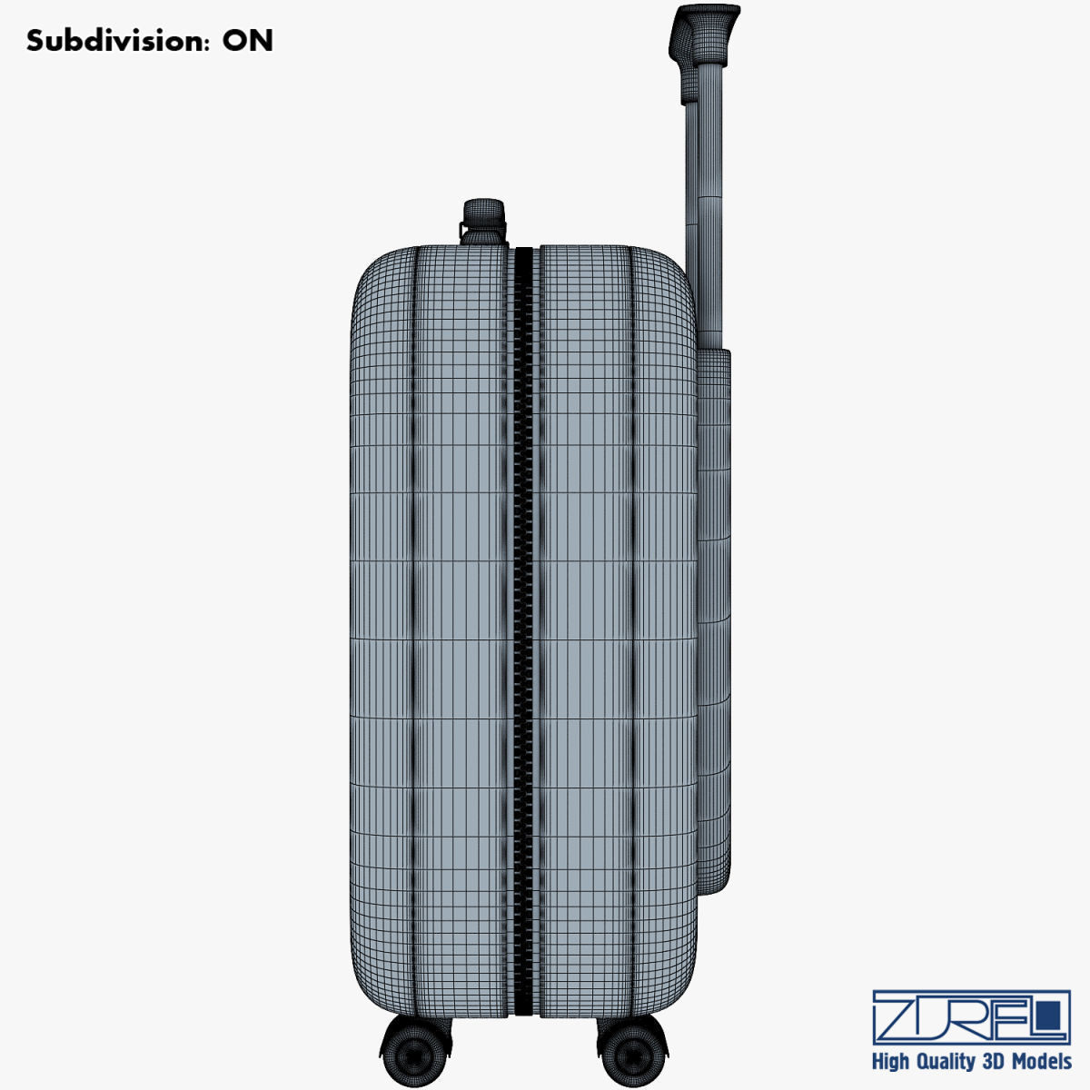 Suitcase black v 1 3D model_30