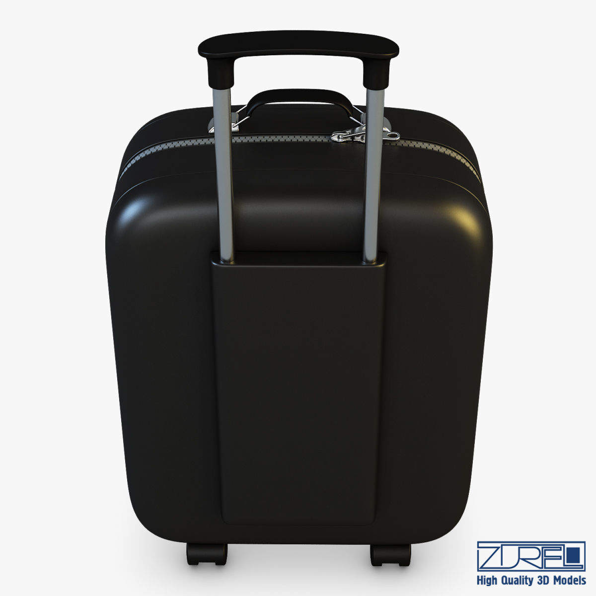 Suitcase black v 1 3D model_4