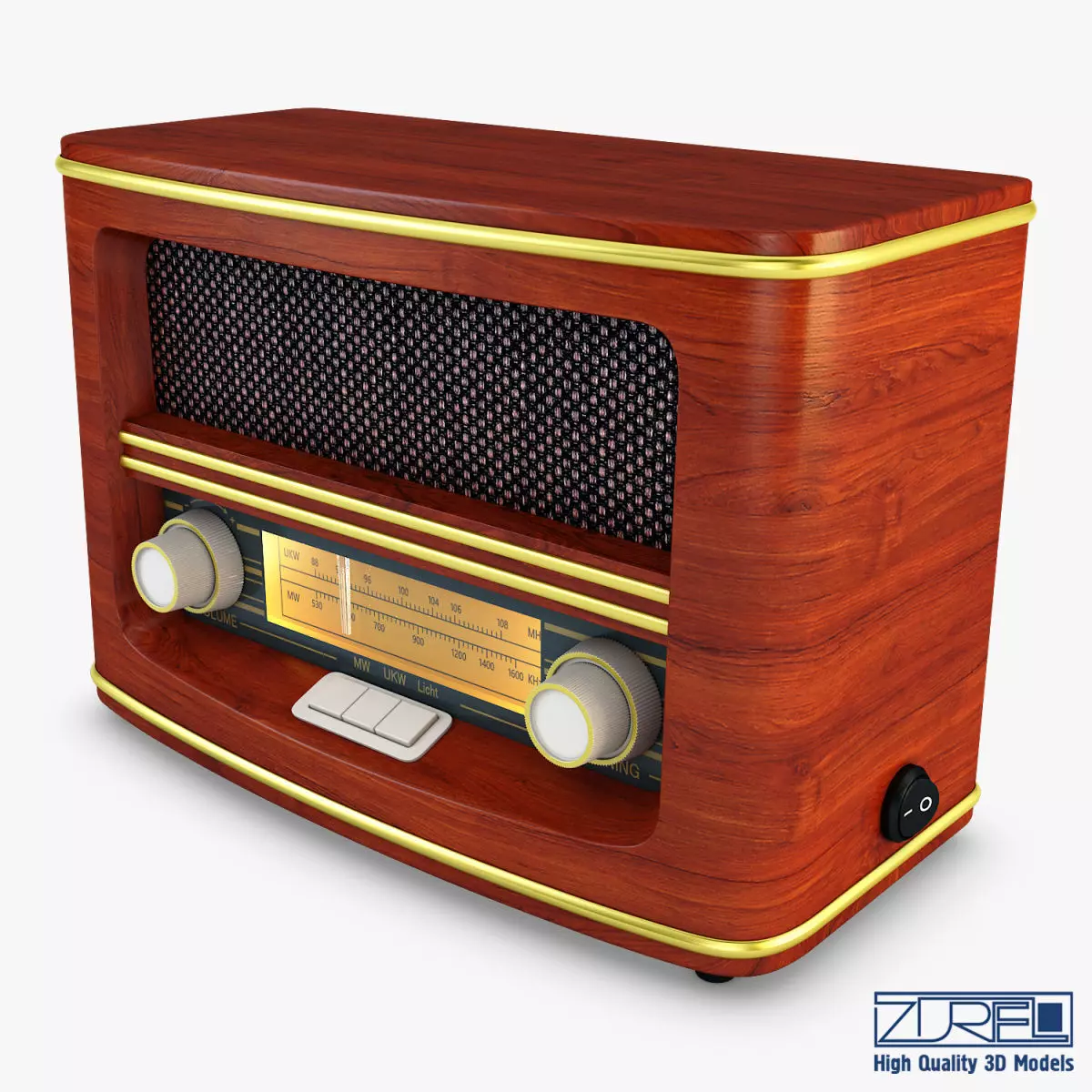 Retro Radio Auna Belle 3D model