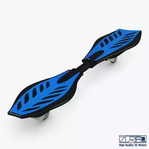 Razor RipStik Classic blue v 1 Low-poly 3D model