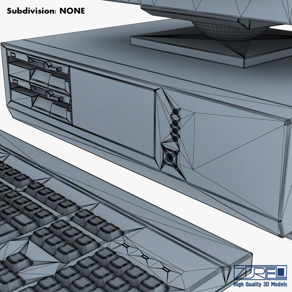 Personal Computer v 1 Low-poly 3D model_40