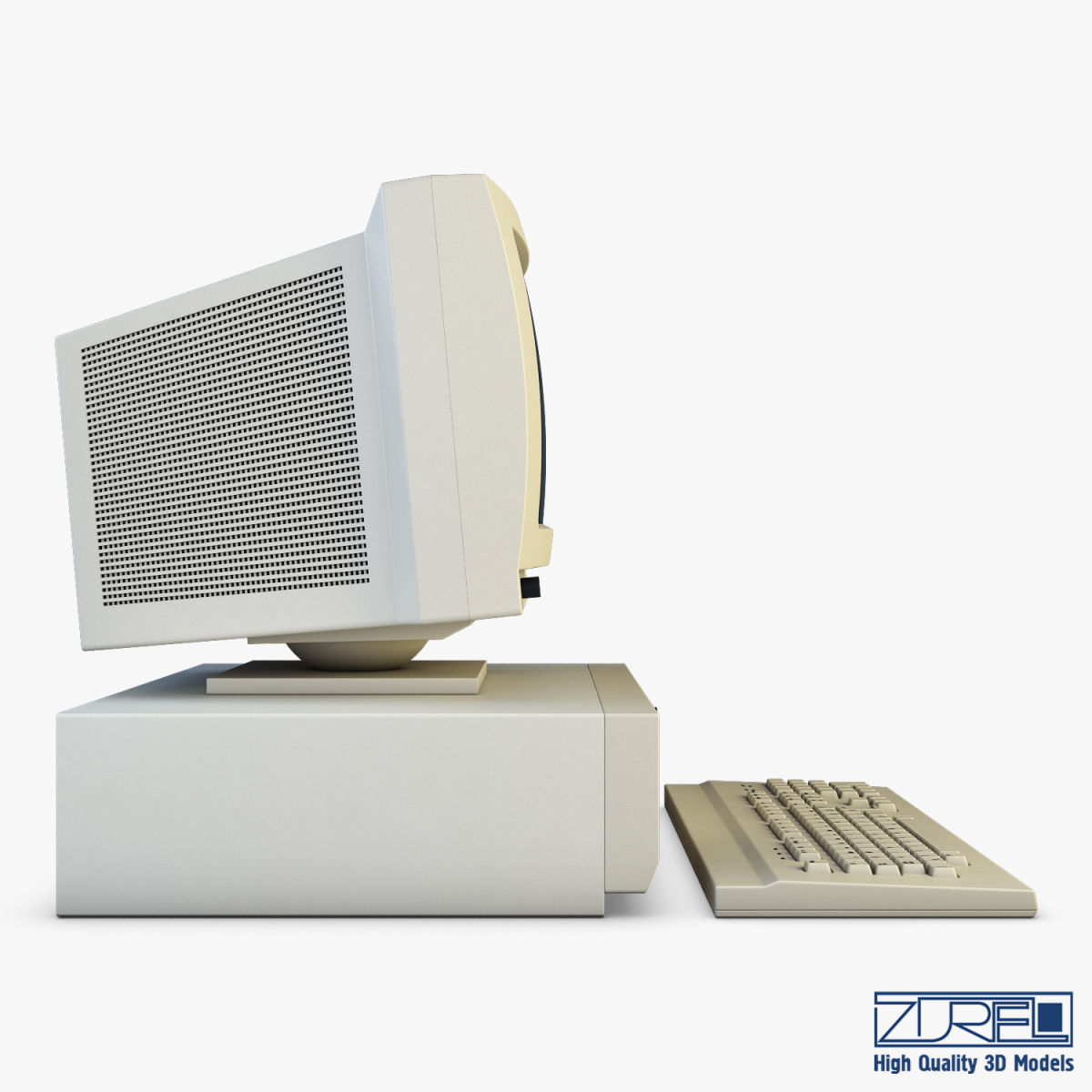 Personal Computer v 1 Low-poly 3D model_10