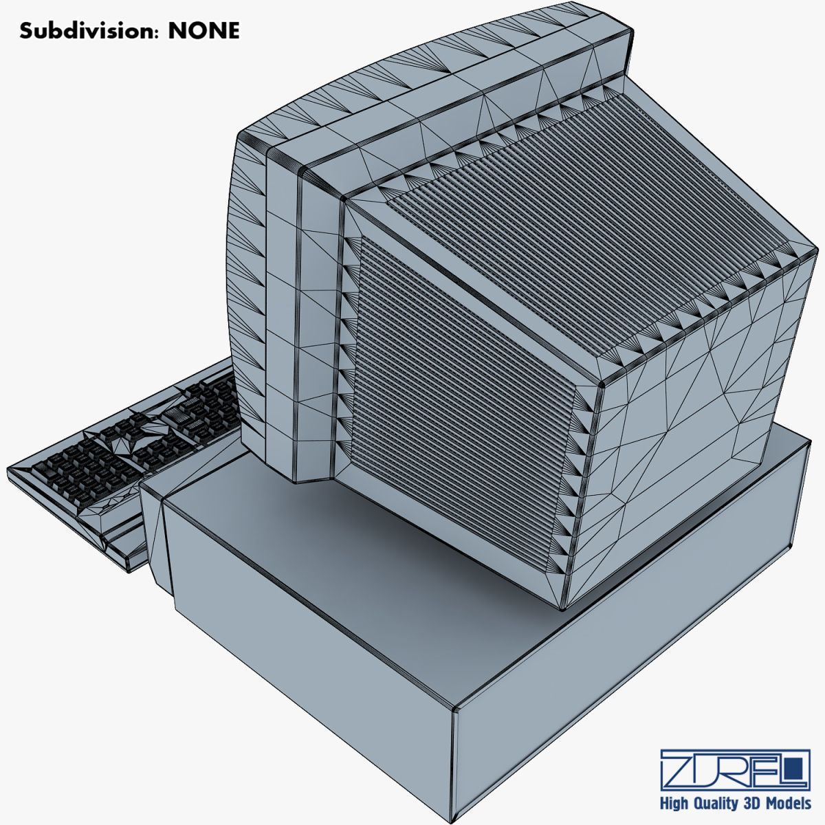 Personal Computer v 1 Low-poly 3D model_32
