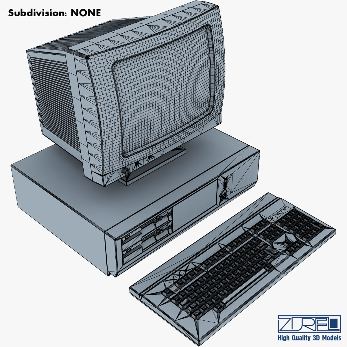 Personal Computer v 1 Low-poly 3D model_31