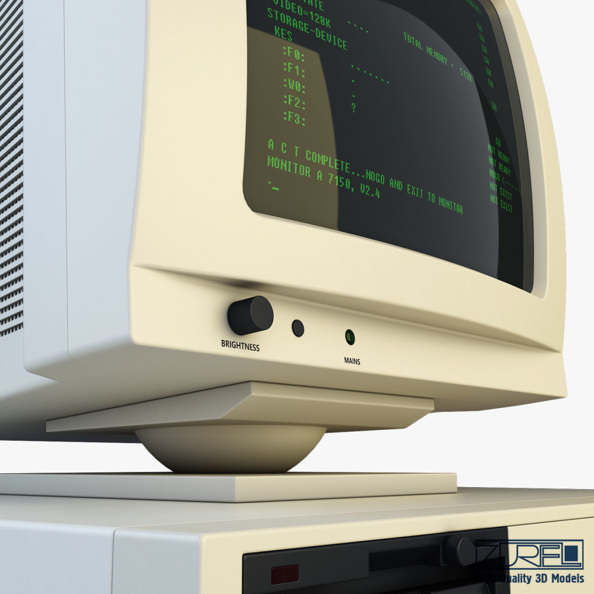 Personal Computer v 1 Low-poly 3D model_27