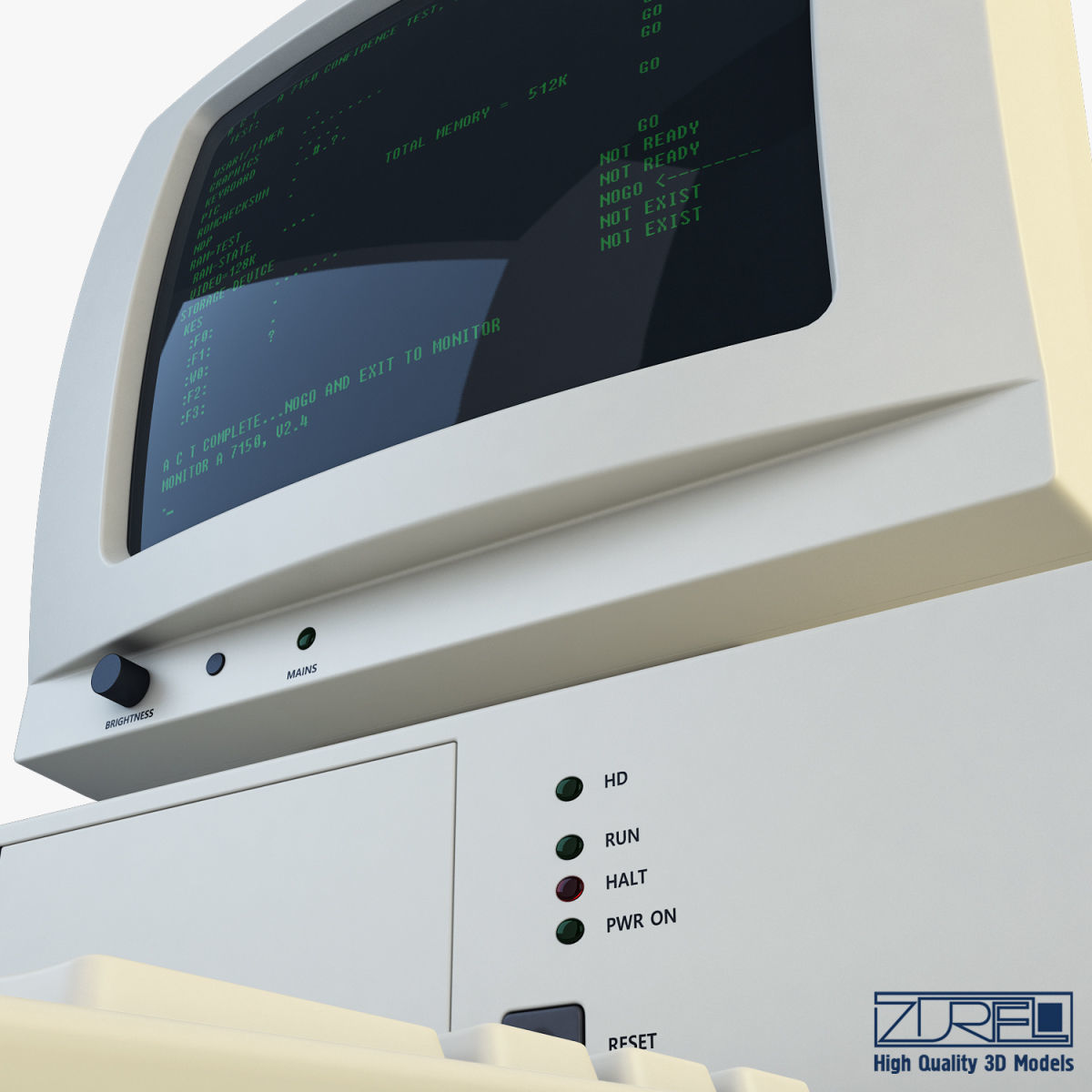 Personal Computer v 1 Low-poly 3D model_28