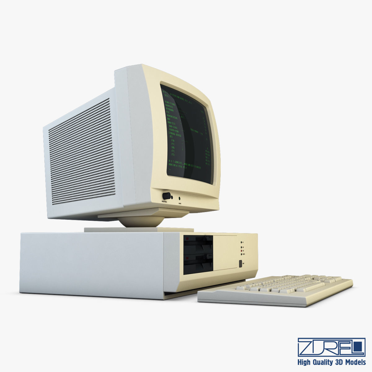 Personal Computer v 1 Low-poly 3D model_3