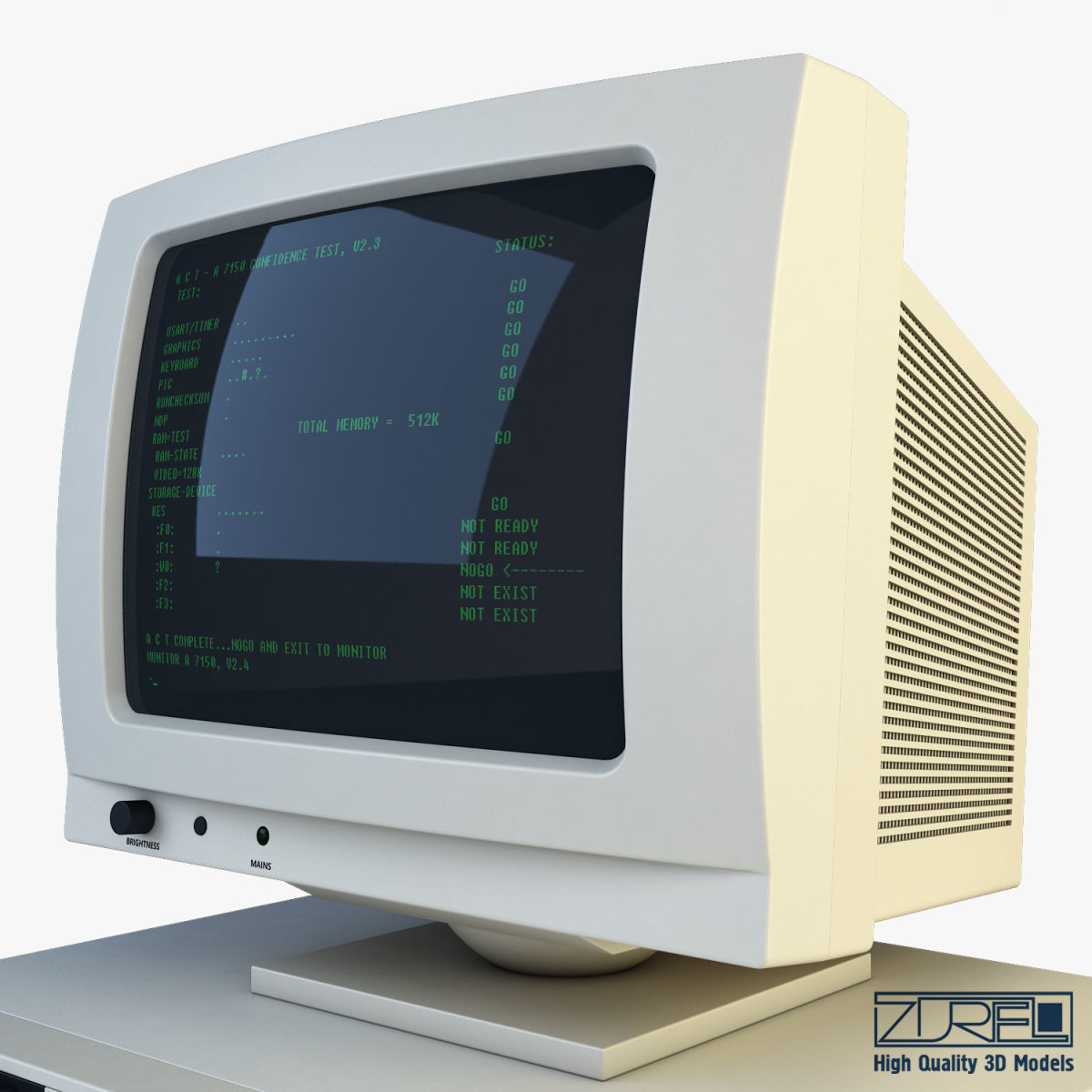 Personal Computer v 1 Low-poly 3D model_26