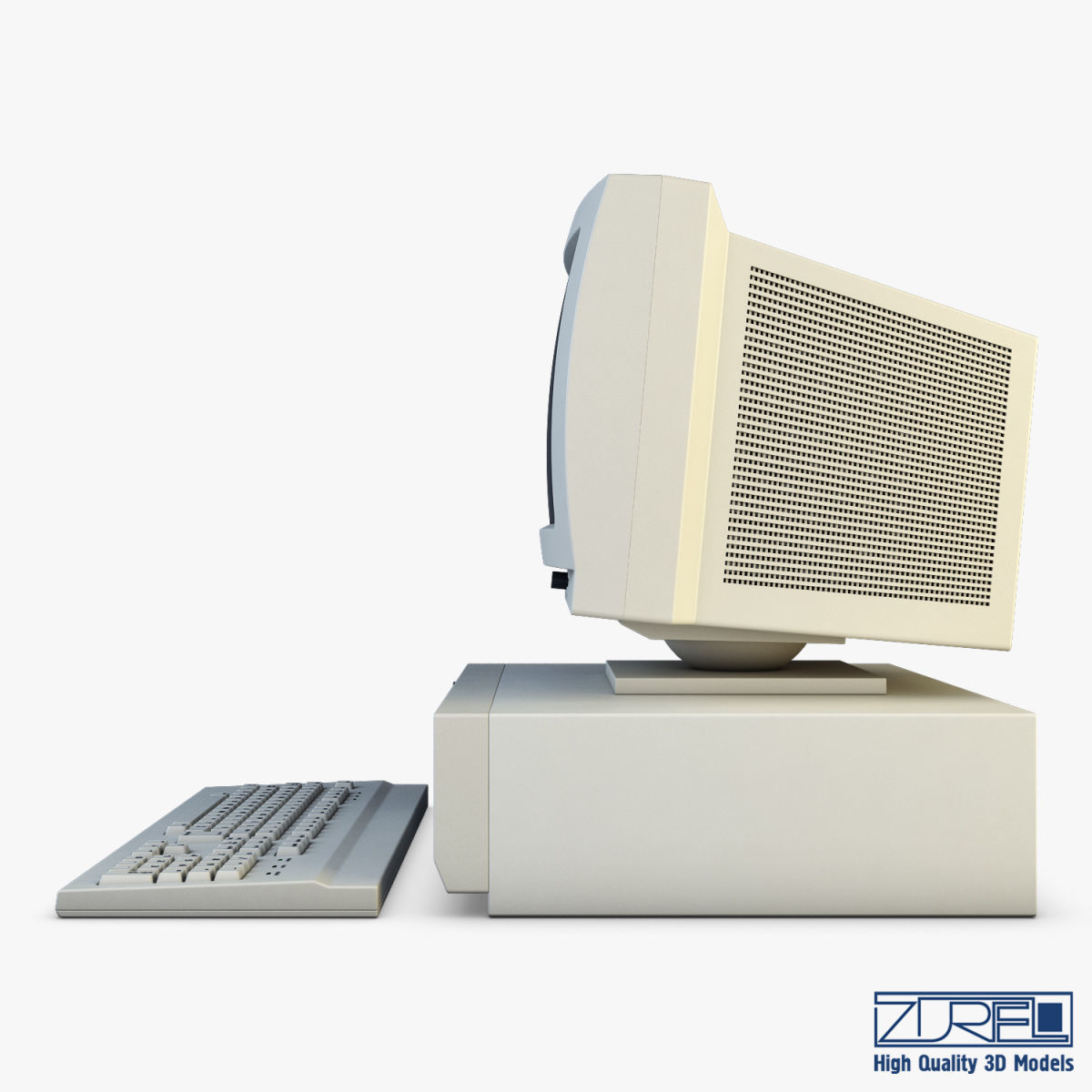 Personal Computer v 1 Low-poly 3D model_11