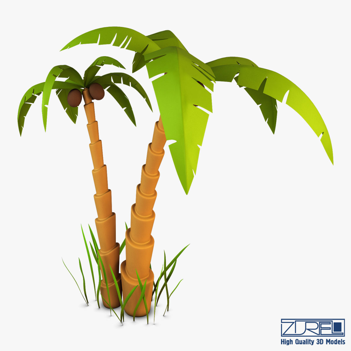 Palm tree v 5 3D model_7
