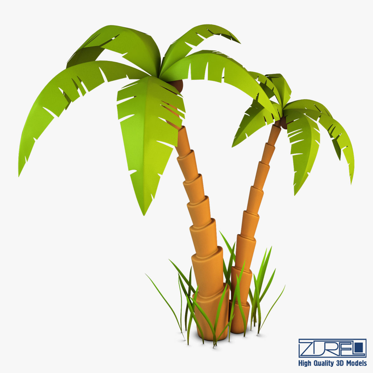 Palm tree v 5 3D model_2