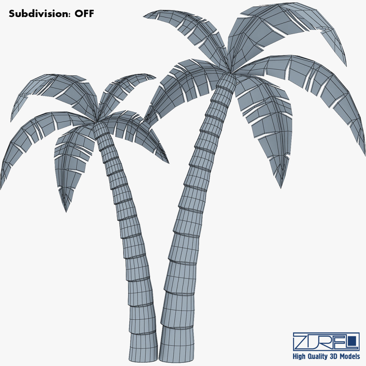 Palm tree v 4 3D model_16