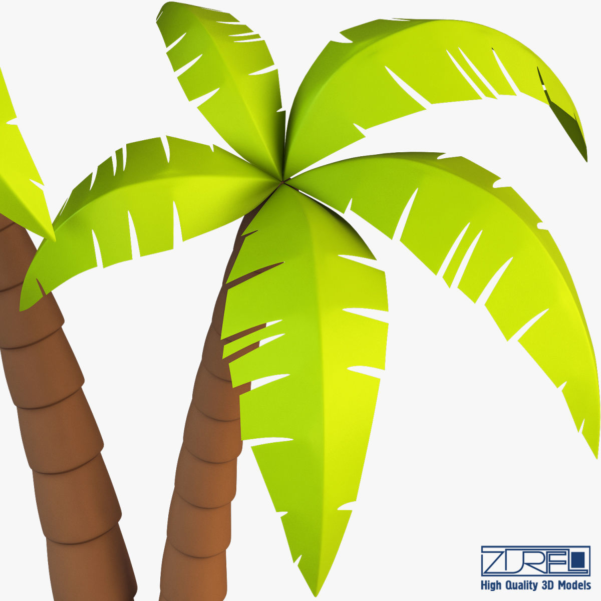 Palm tree v 4 3D model_12