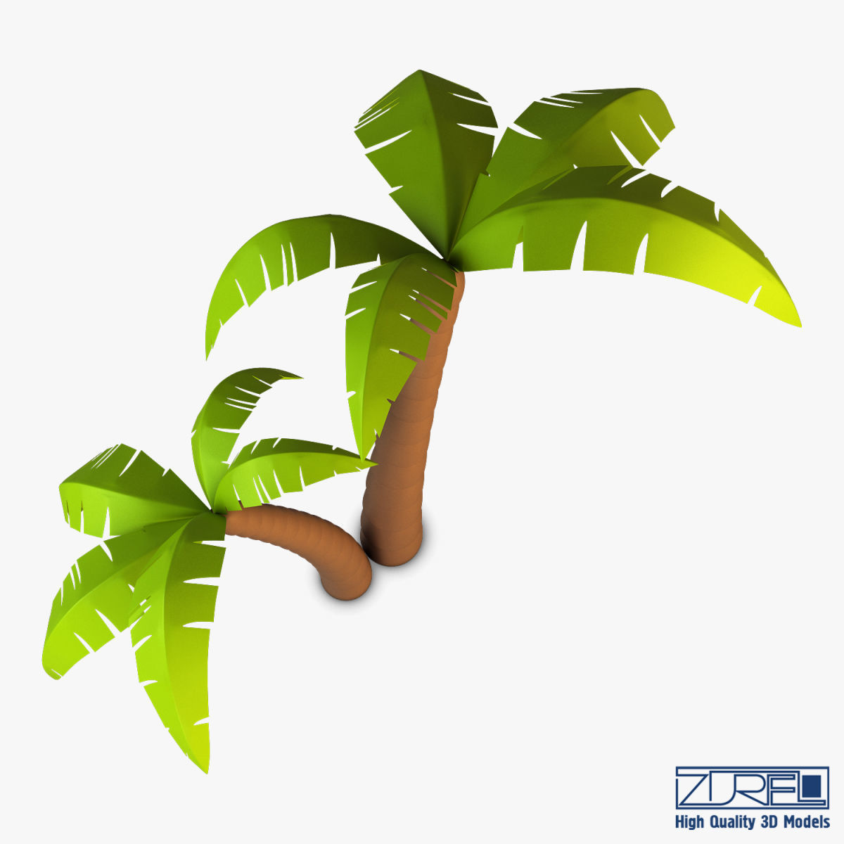 Palm tree v 4 3D model_10