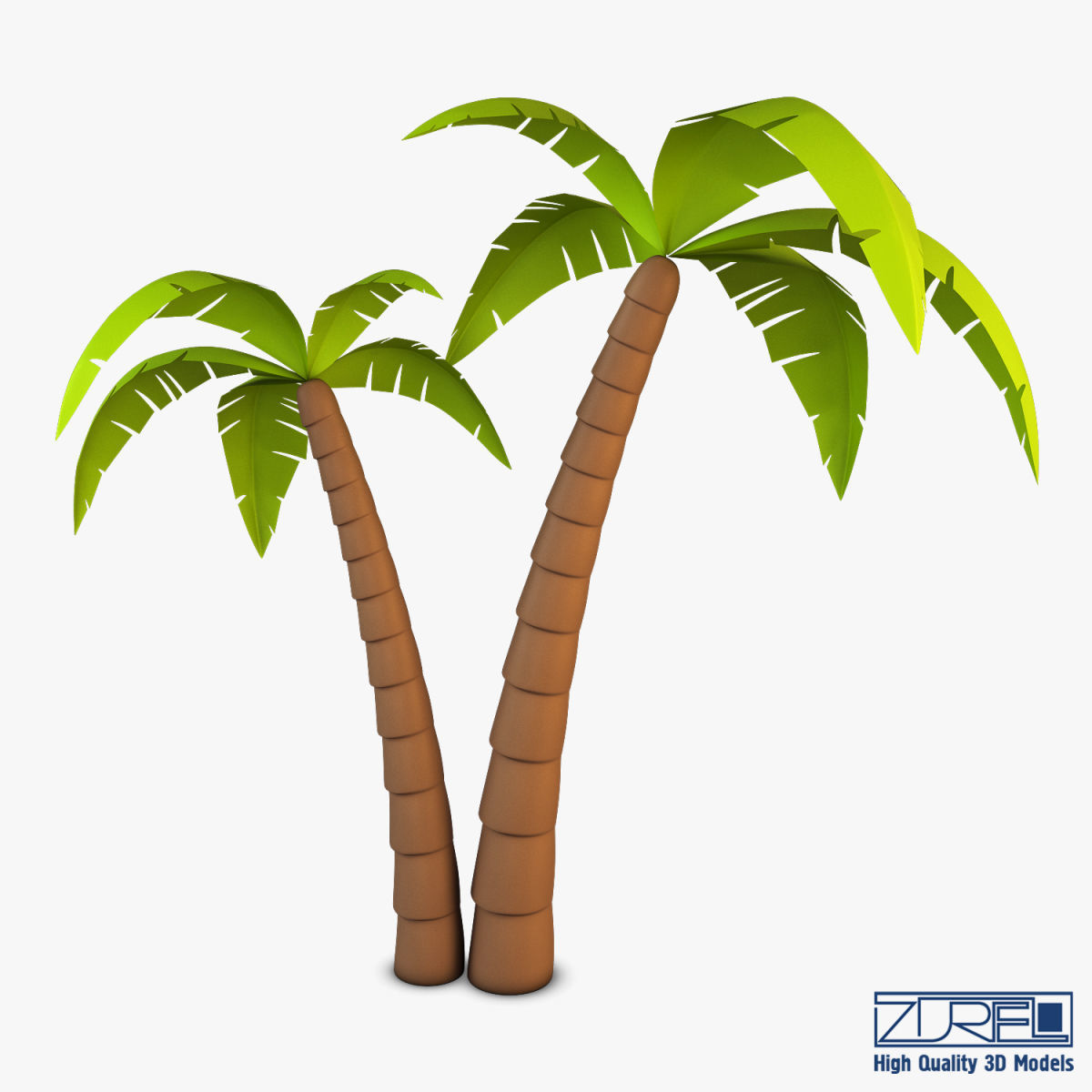 Palm tree v 4 3D model_4