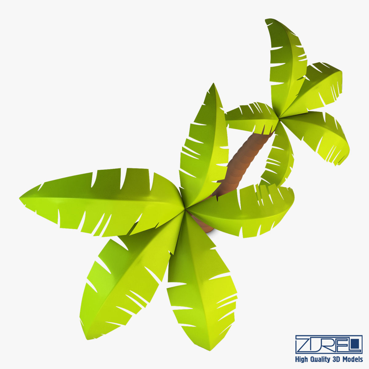 Palm tree v 4 3D model_9