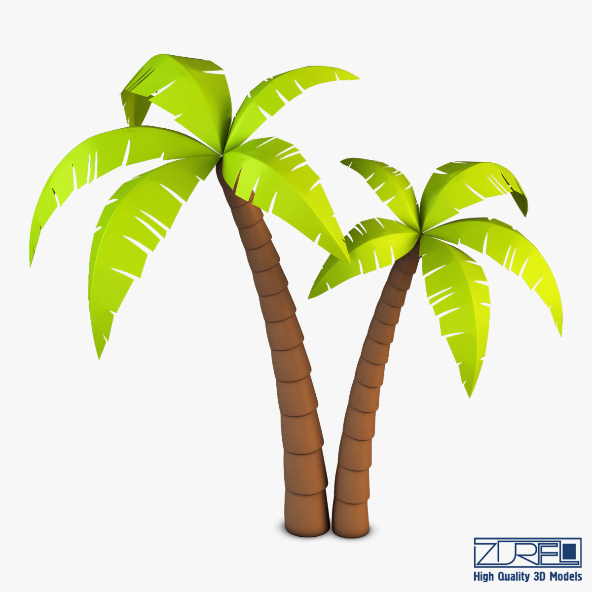 Palm tree v 4 3D model_2