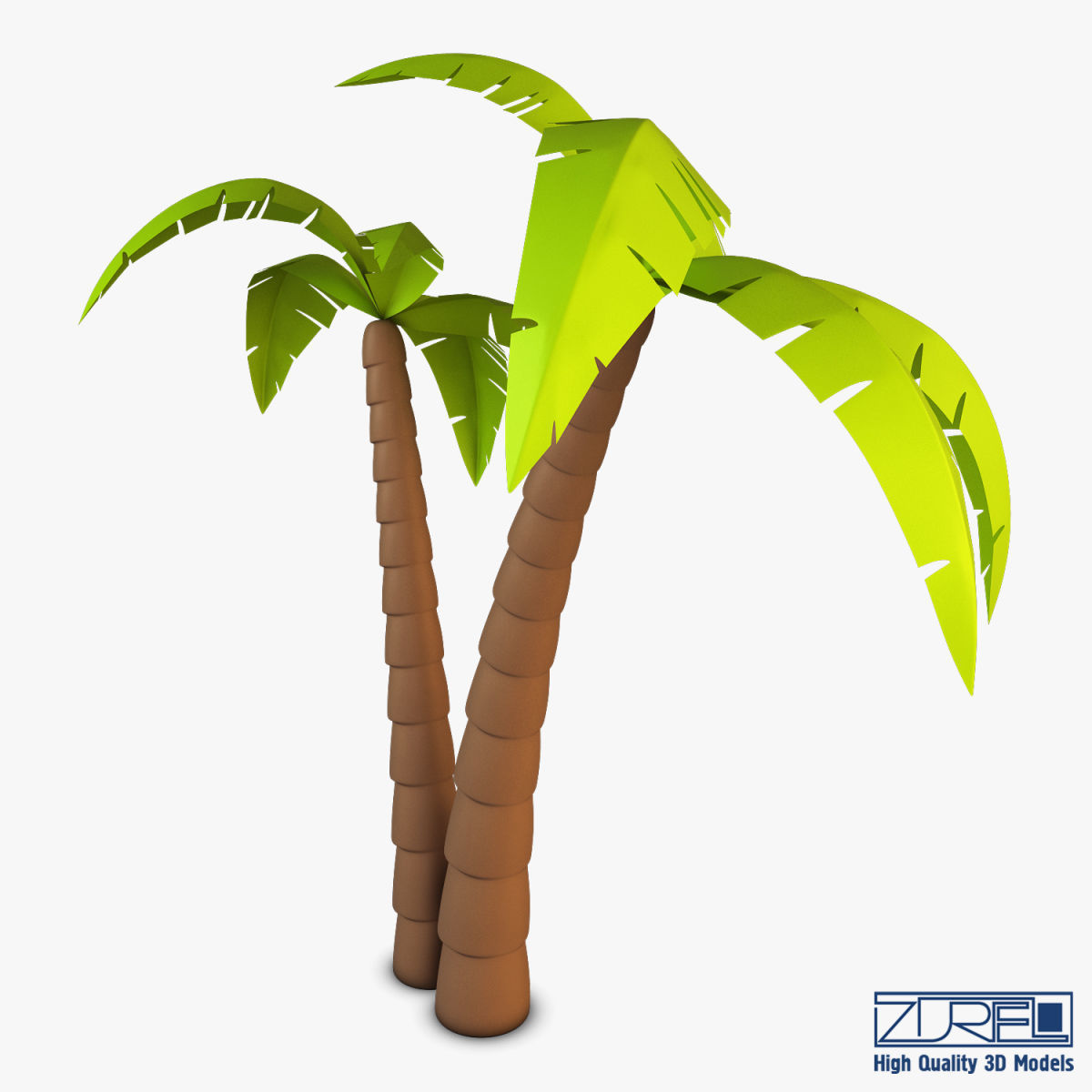 Palm tree v 4 3D model_7