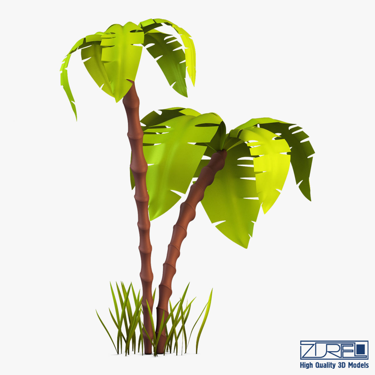 Palm tree v 3 3D model_7