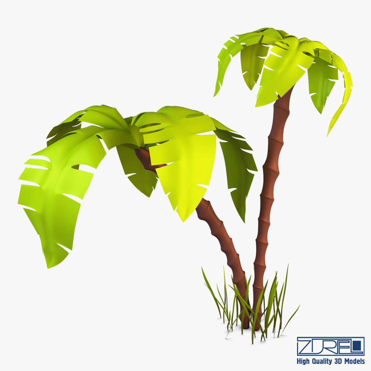 Palm tree v 3 3D model_3
