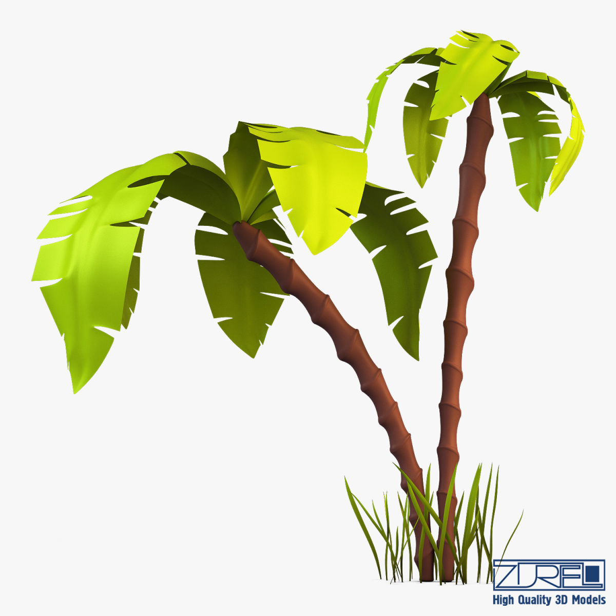 Palm tree v 3 3D model_2