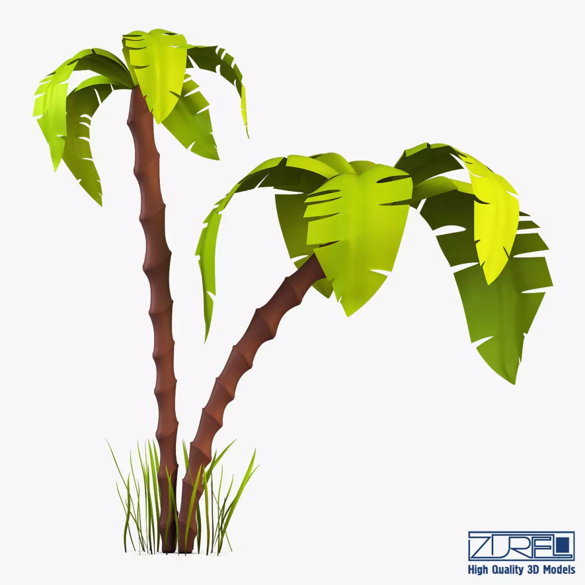 Palm tree v 3 3D model_0