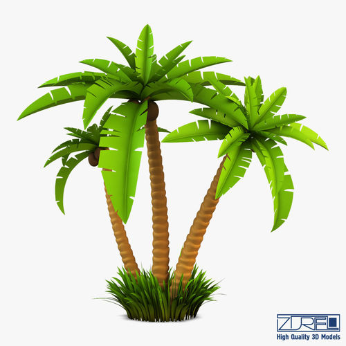 Palm tree v 2 3D model