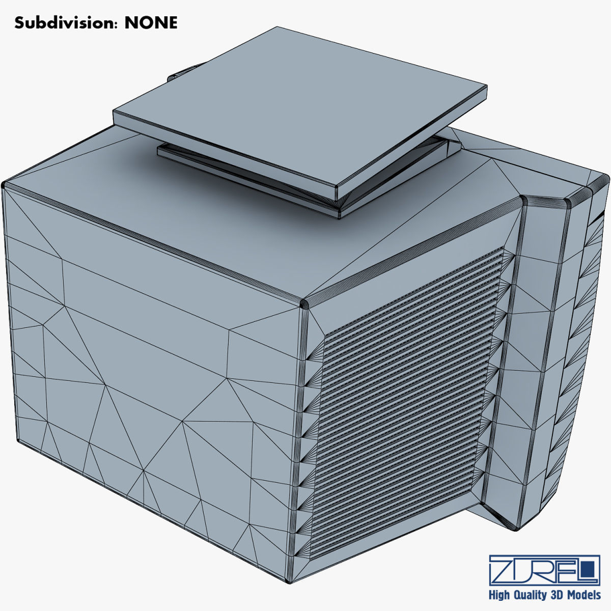 Monitor v 1 old computer Low-poly 3D model_21