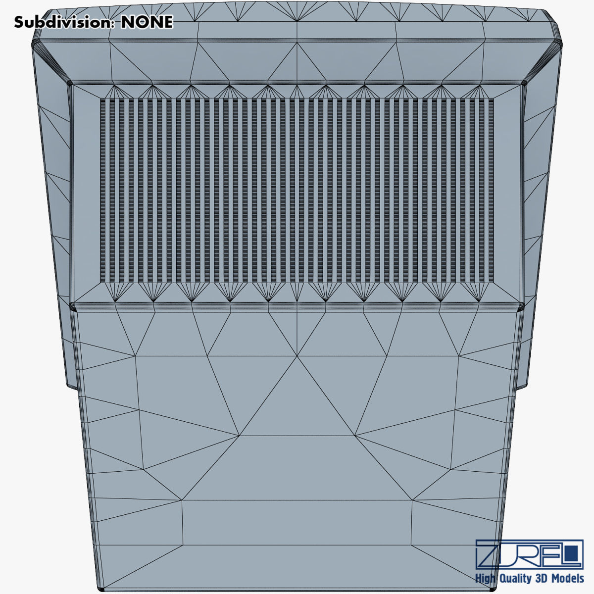 Monitor v 1 old computer Low-poly 3D model_23