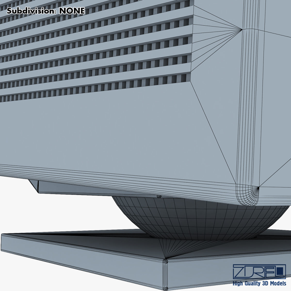Monitor v 1 old computer Low-poly 3D model_26