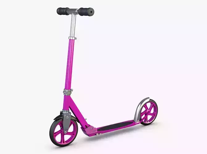 Kick Scooter pink 3D model