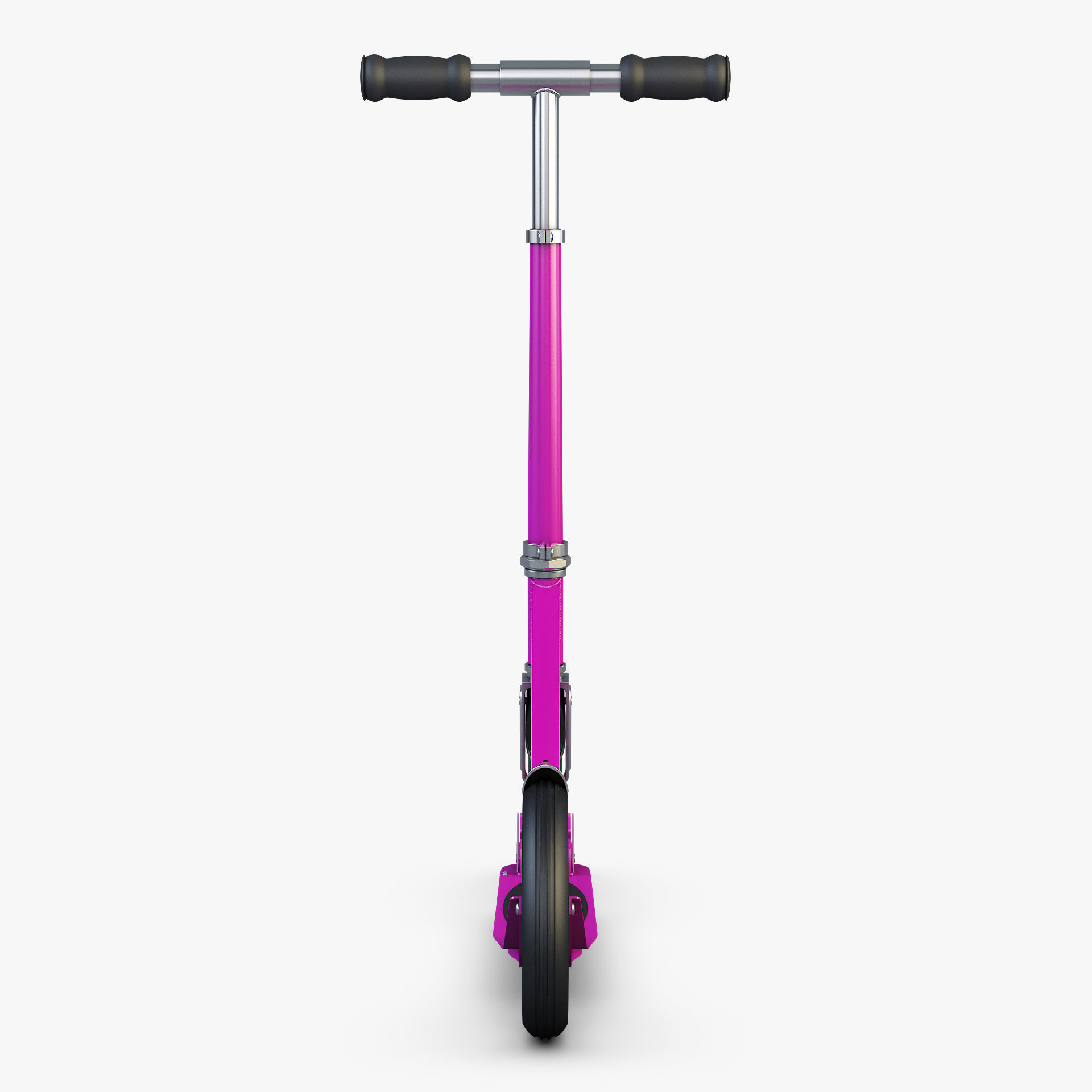 Kick Scooter pink 3D model_9