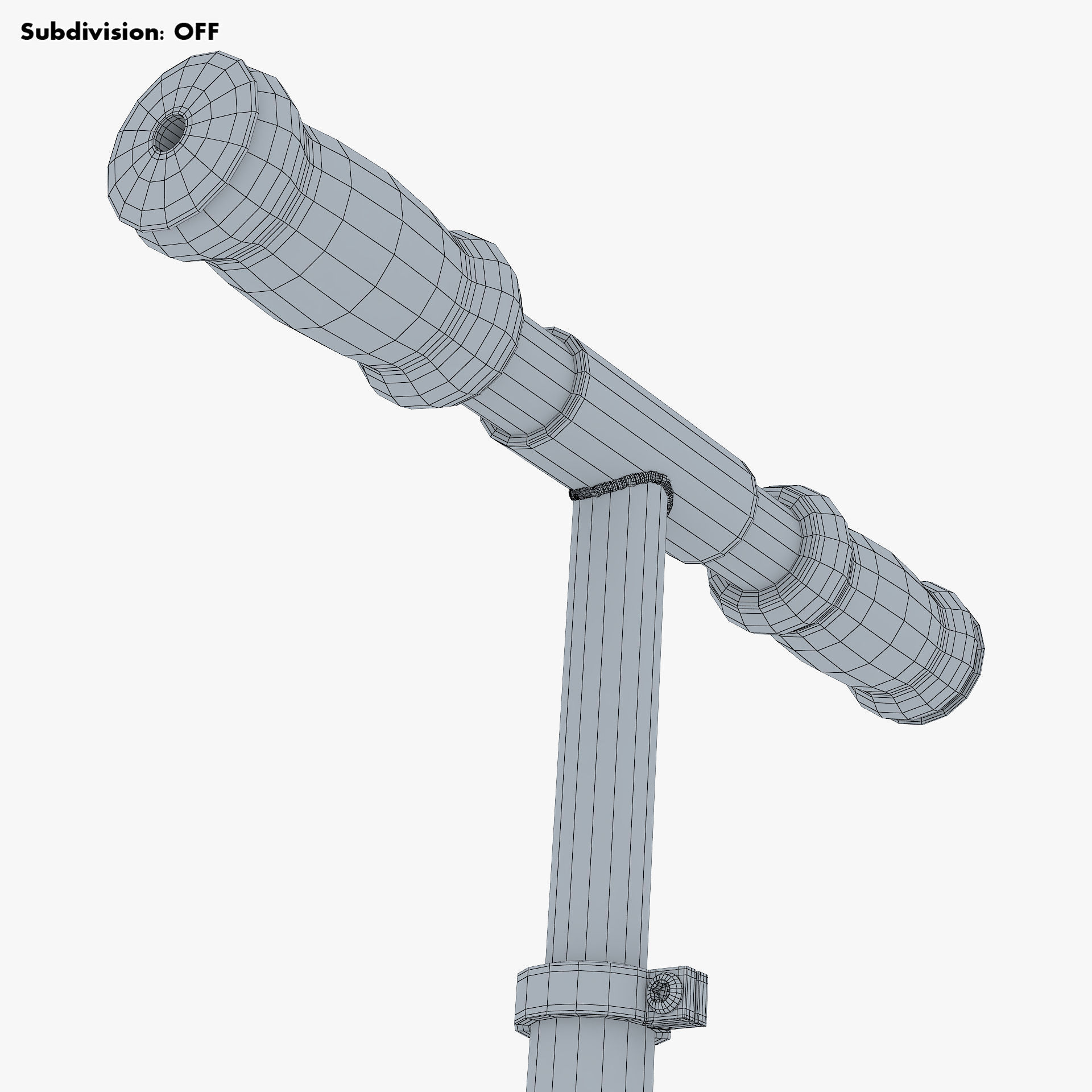 Kick Scooter pink 3D model_33