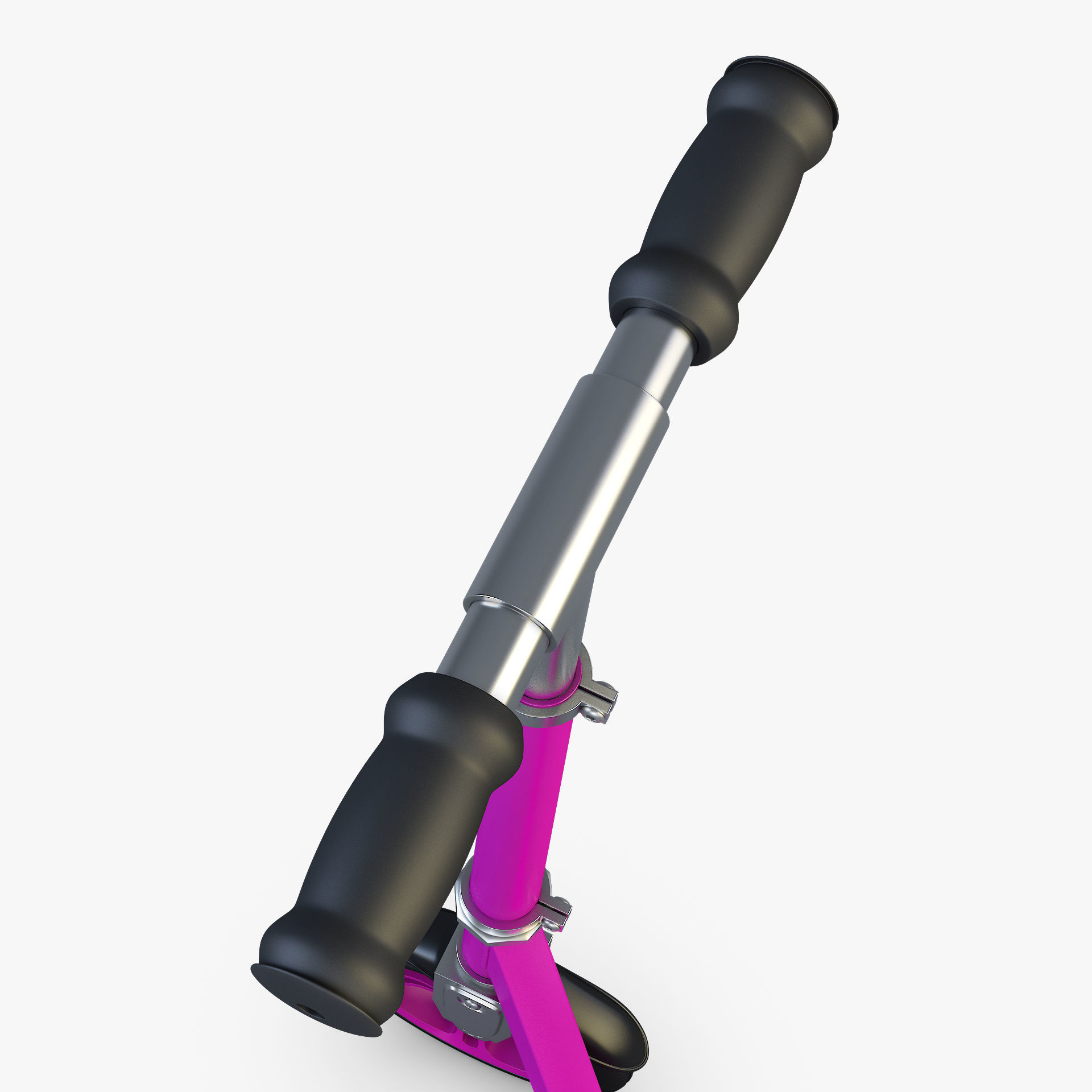 Kick Scooter pink 3D model_13