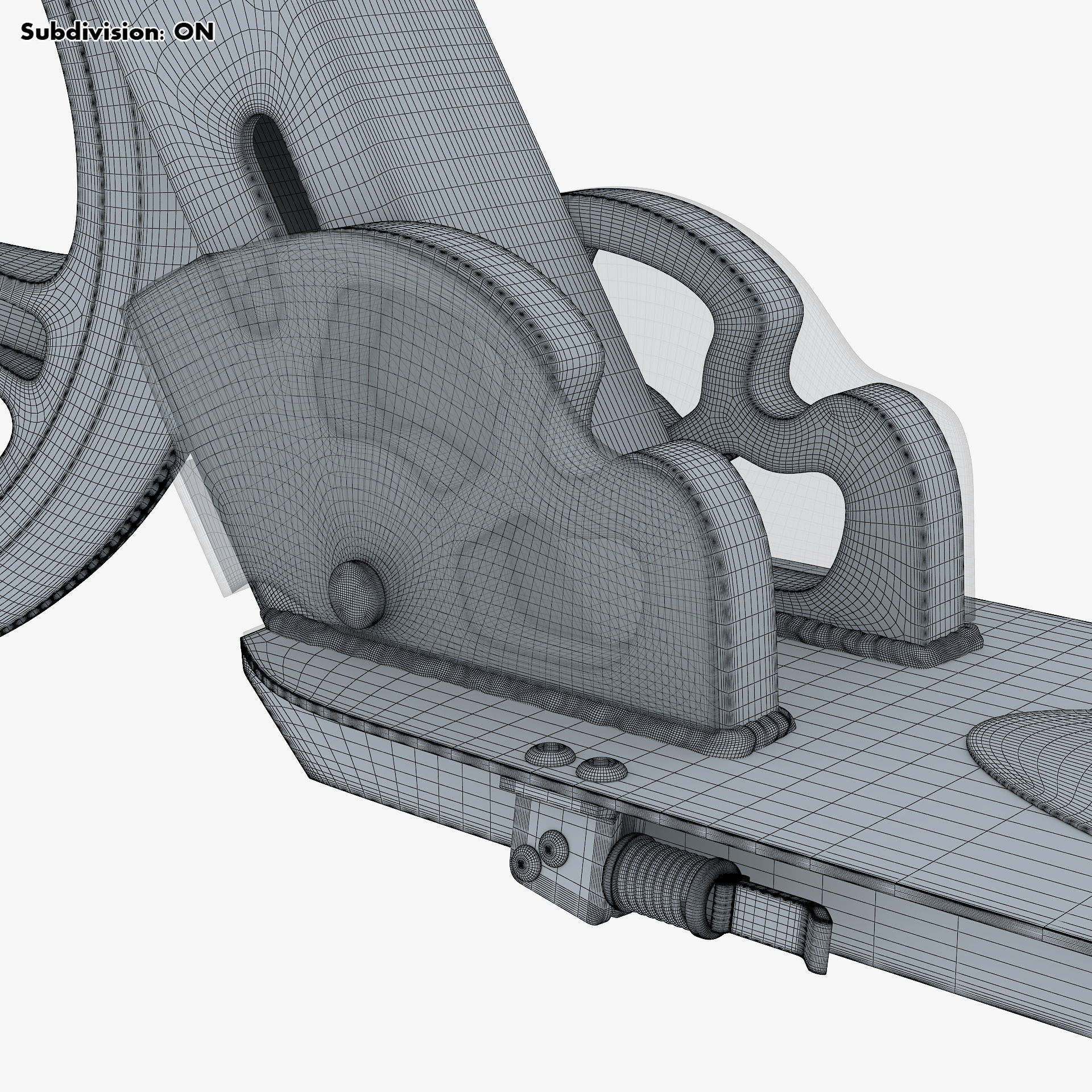 Kick Scooter pink 3D model_34