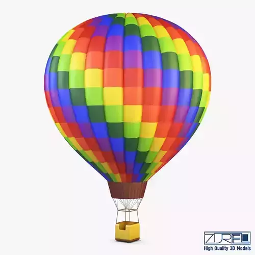 Hot Air Balloon v 1 3D model