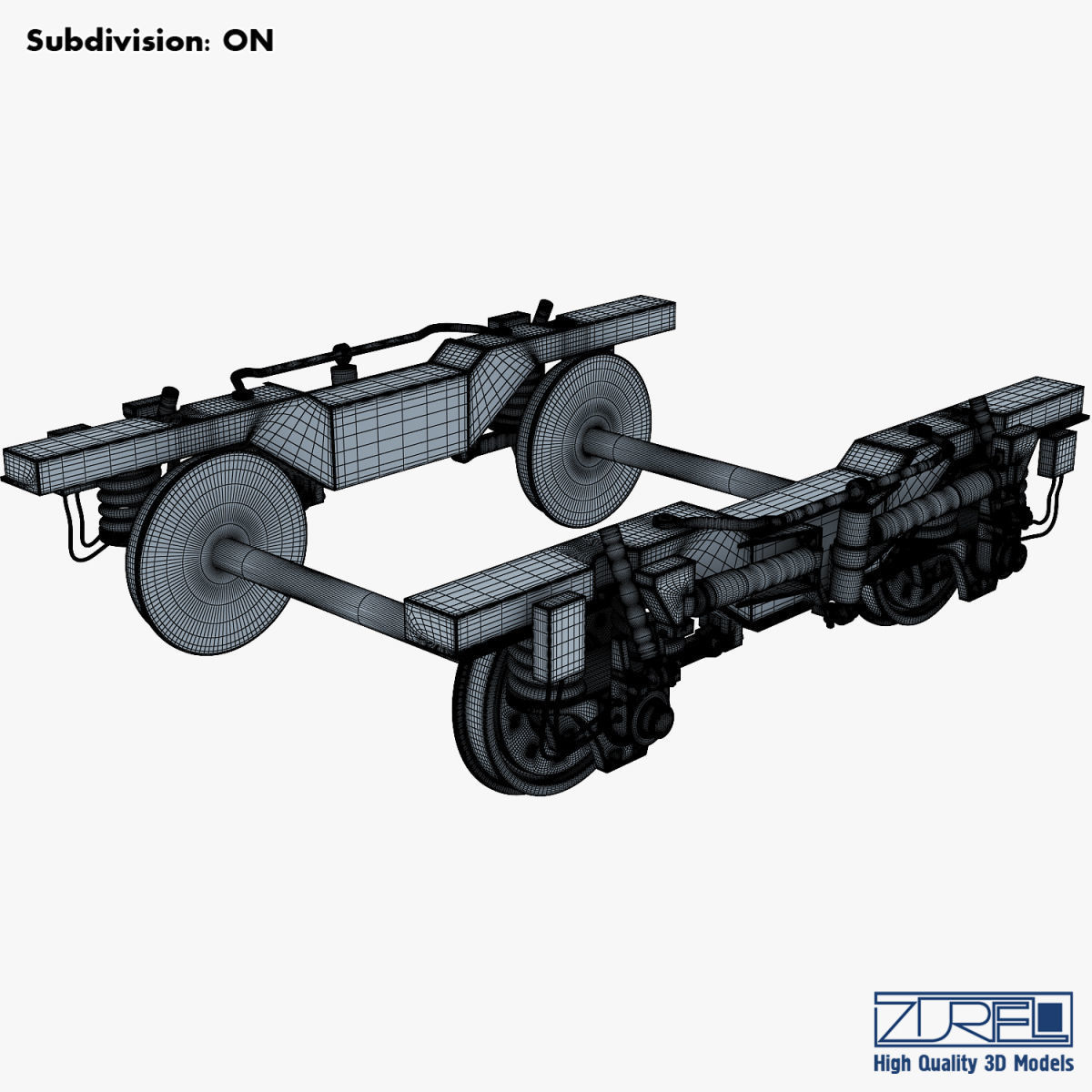 High speed train chassis v 1 3D model_24