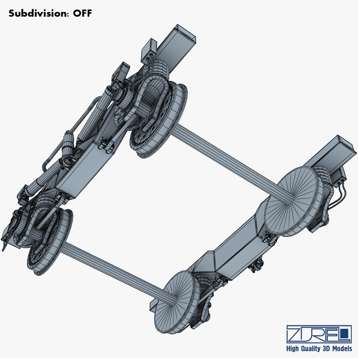 High speed train chassis v 1 3D model_31