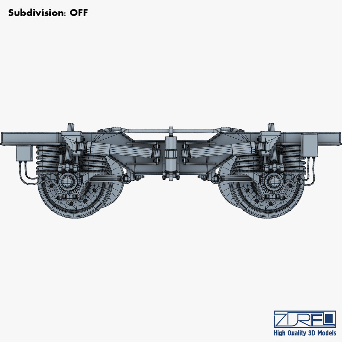 High speed train chassis v 1 3D model_33