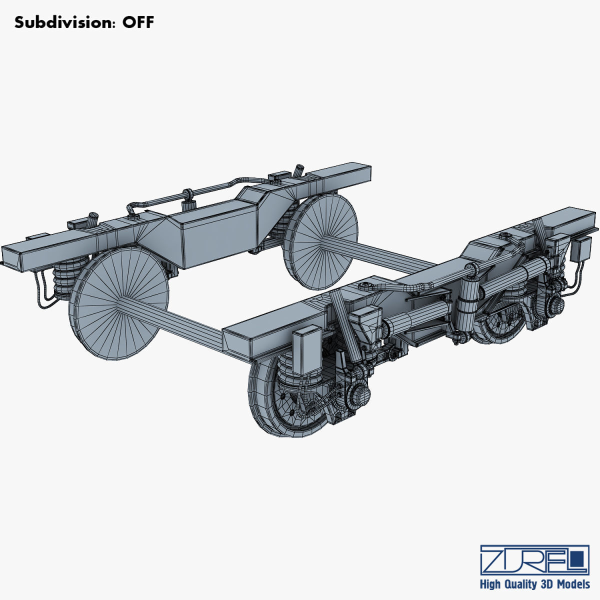 High speed train chassis v 1 3D model_25