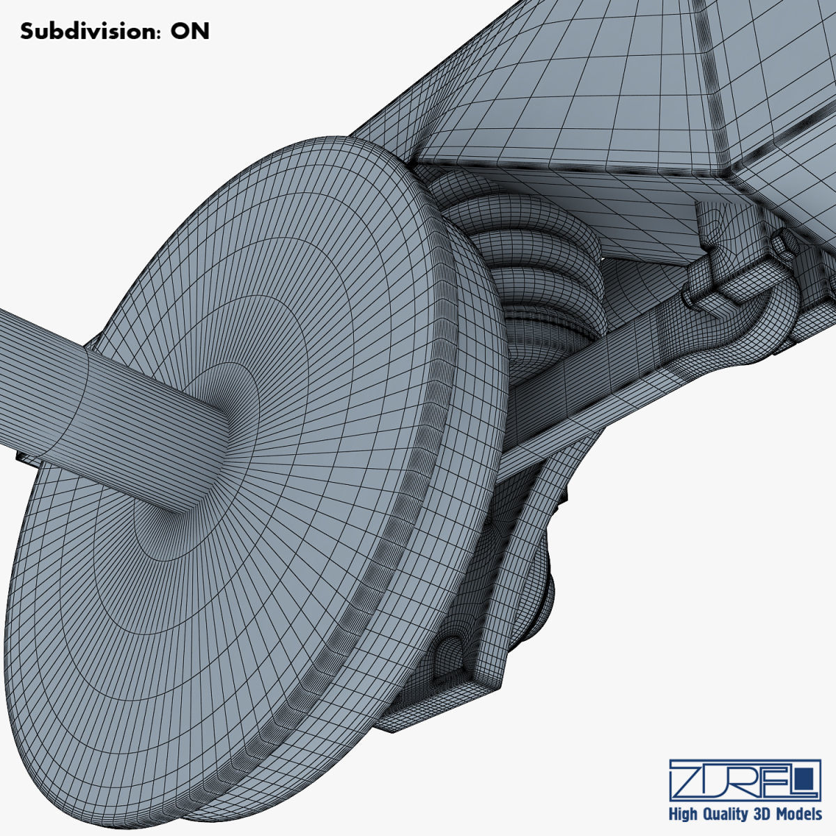 High speed train chassis v 1 3D model_50