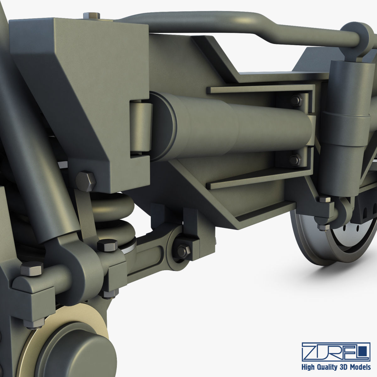 High speed train chassis v 1 3D model_18