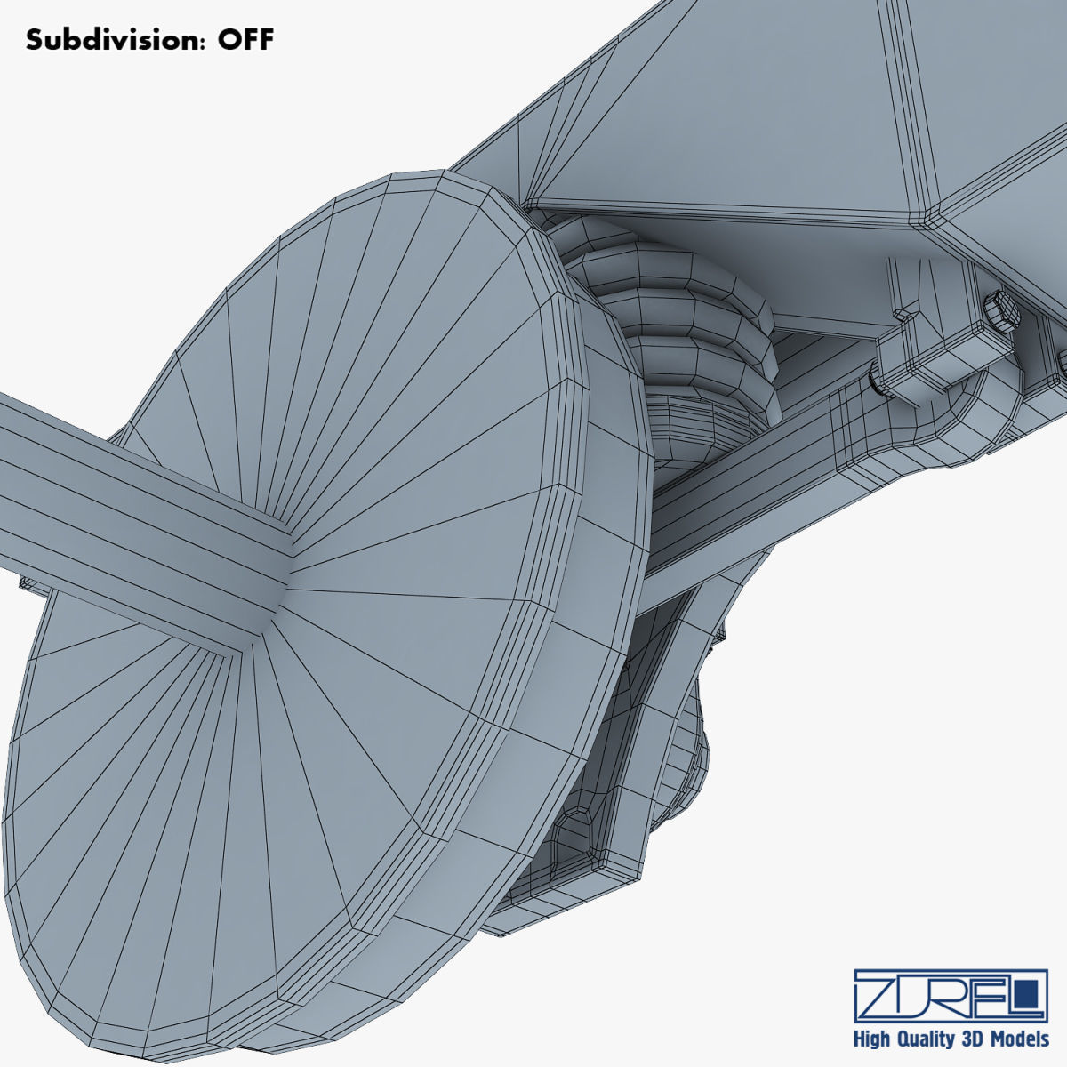 High speed train chassis v 1 3D model_51