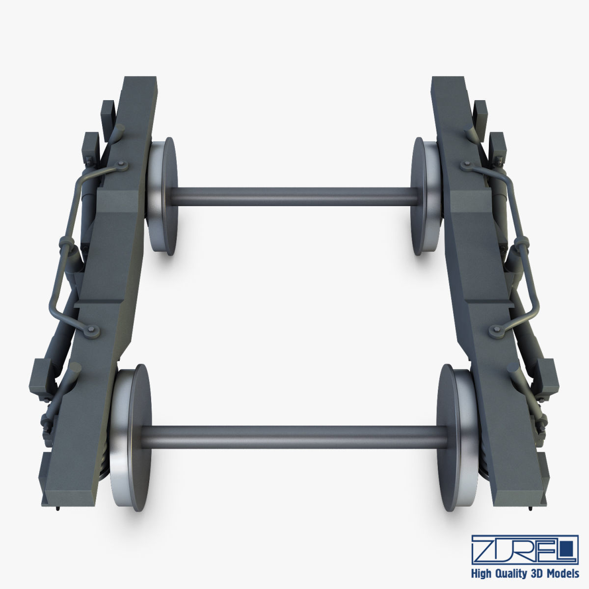 High speed train chassis v 1 3D model_8