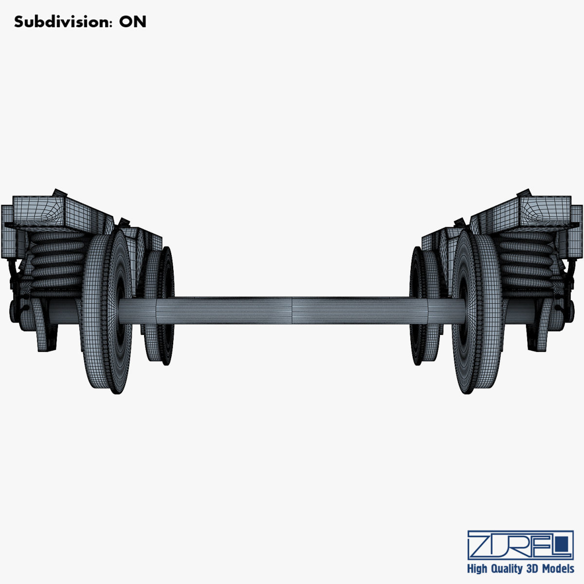 High speed train chassis v 1 3D model_34